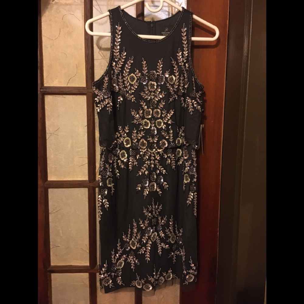 NWT Adrianna Pappell sequined dress.